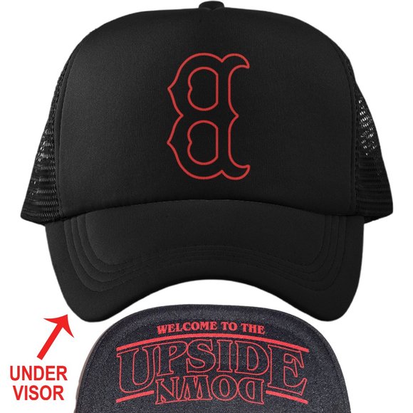 Team Fans Other - NEW Boston Red Sox Stranger Things Upside Down Foam Trucker Mesh Snapback Hat